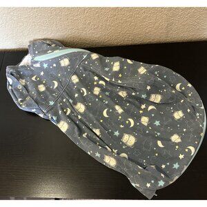 Gro Company Light Swaddle Sack Size 0-3 Months Night Owls Stars Moon Blue White